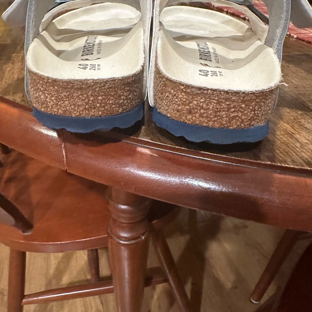 Birkenstock Women’s Metallic Silver Sandals - Picture 11 of 11